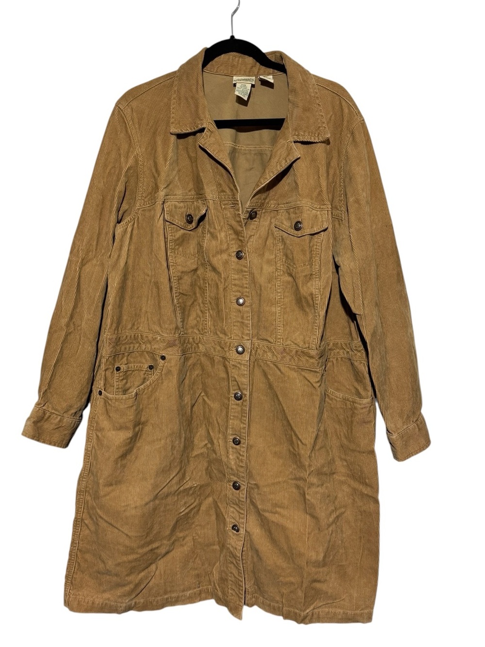 Vintage Corduroy Dress plus Size 20W Cabincore Gorpcore 90s Grunge Indie Fall